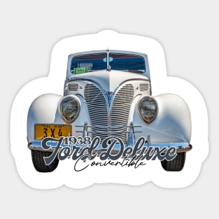 1938 Ford Deluxe Convertible Club Coupe Sticker